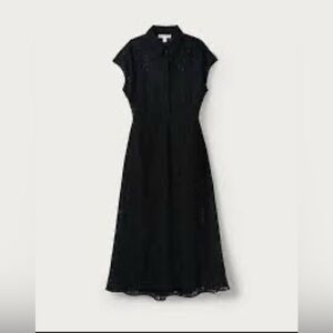 White House Black Market MIDI Eyelet shirt dress